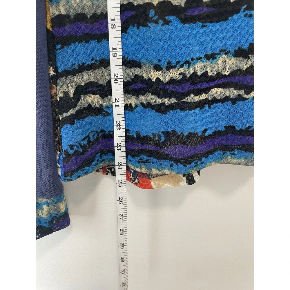 Kaktus Zip Cardigan XL Art to wear Artsy Sweater Colorful Boho Hippie